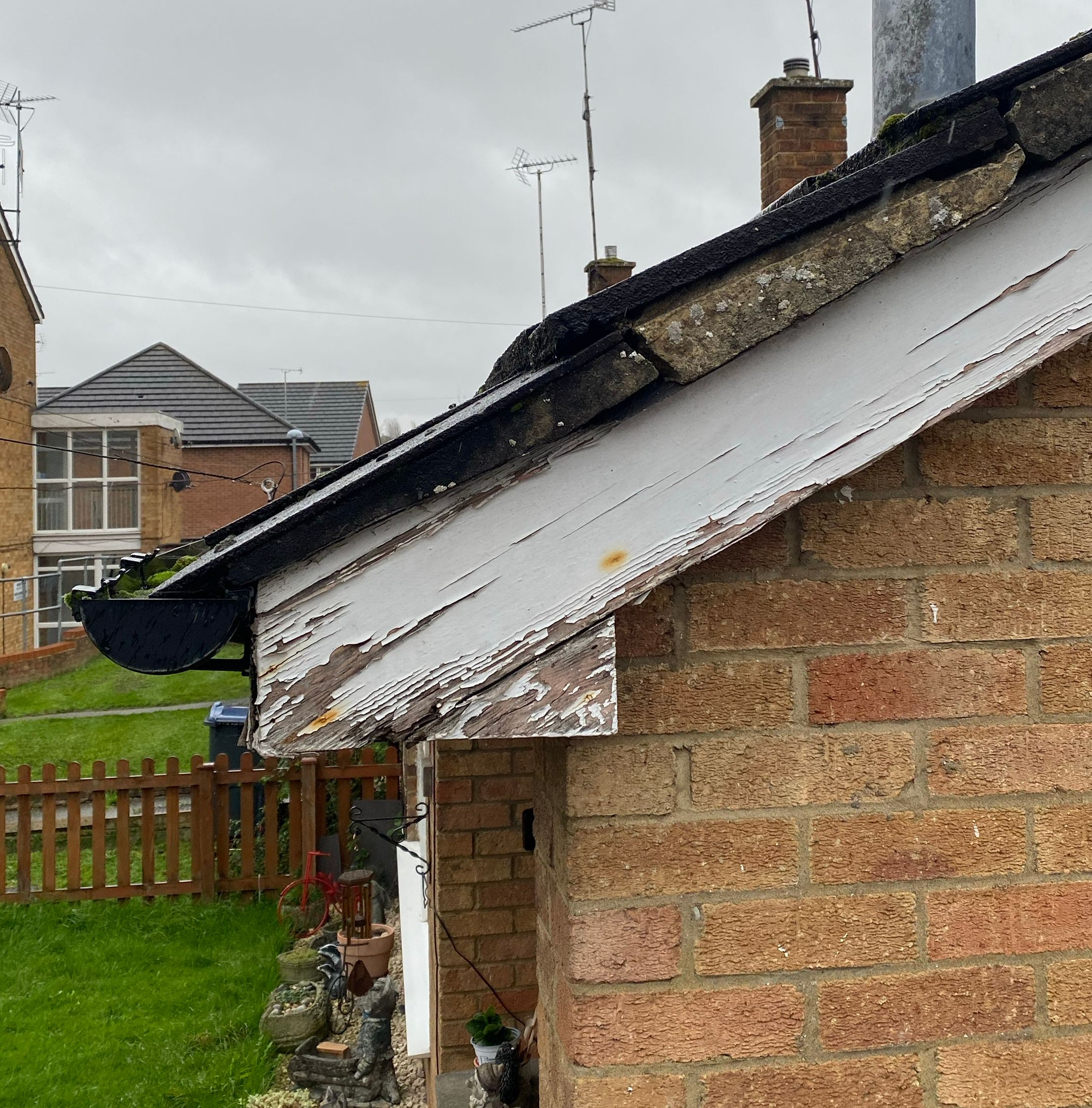 Image showcasing roof and damage