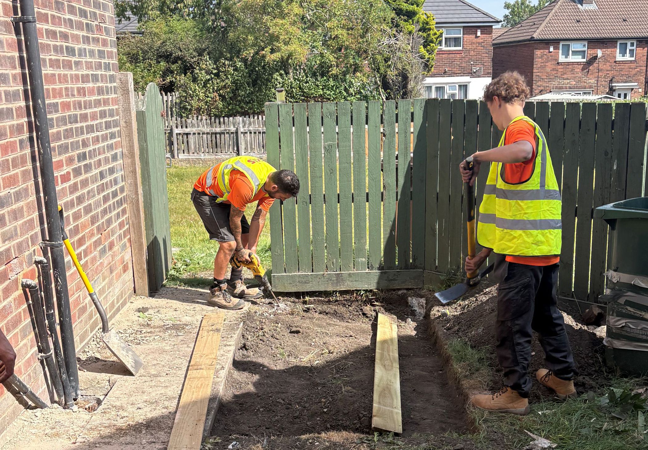 Image of construction workers working on groundwork.