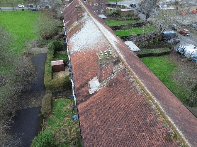Image of the roofing at Baldock Way with traditional pitched timber roof clad