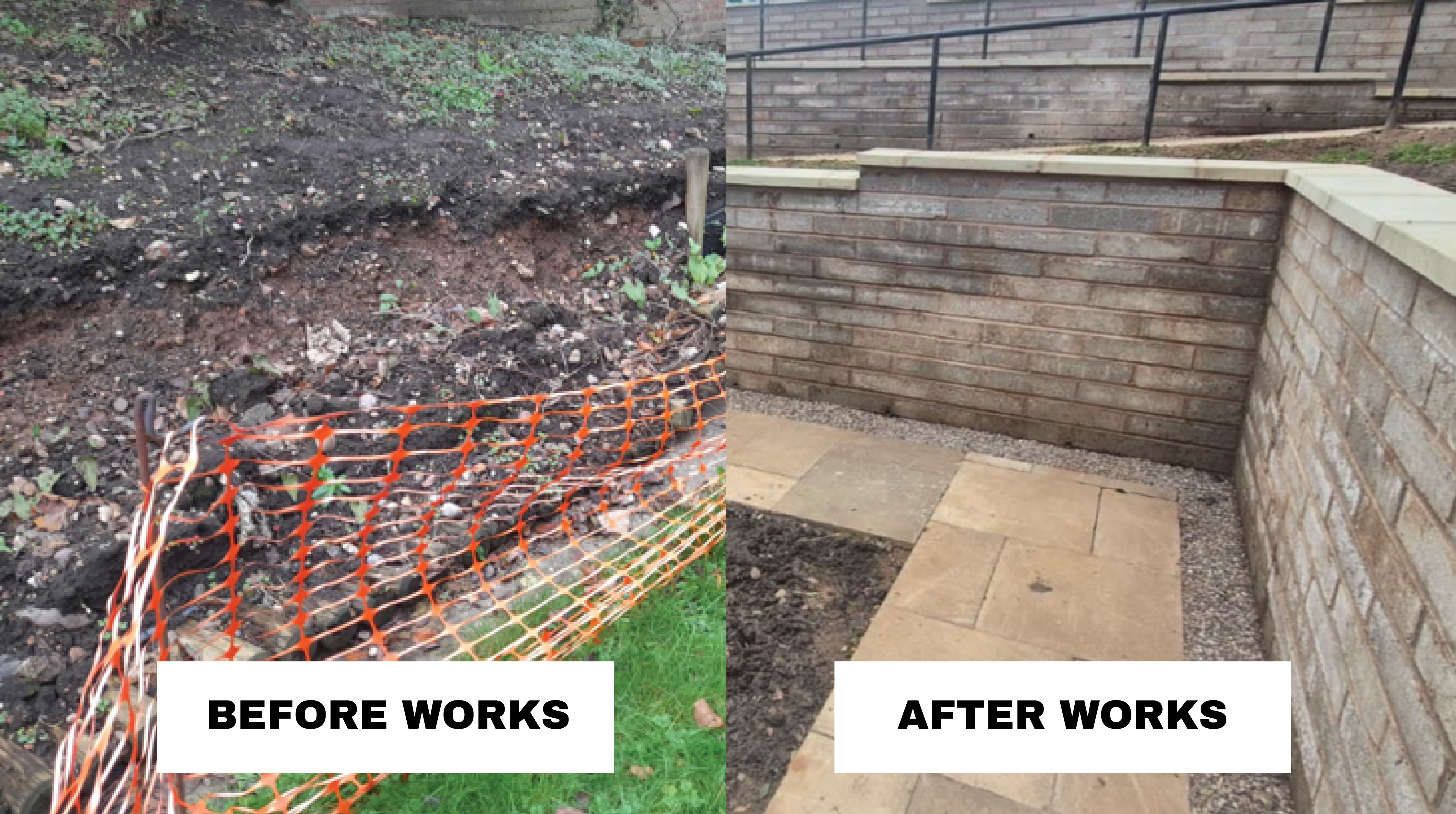 Comparison of works before and after at City Gate, Birmingham
